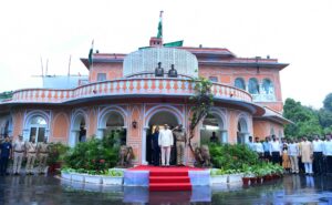 Chief Minister Bhajan Lal Sharma hoisted the flag at his residence Civil Line