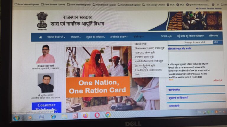 Rajasthan news: जांच रिपोर्ट: डिजिटल इंडिया के दावों की पोल खोलता राजस्थान का खाद्य एवं नागरिक आपूर्ति विभाग