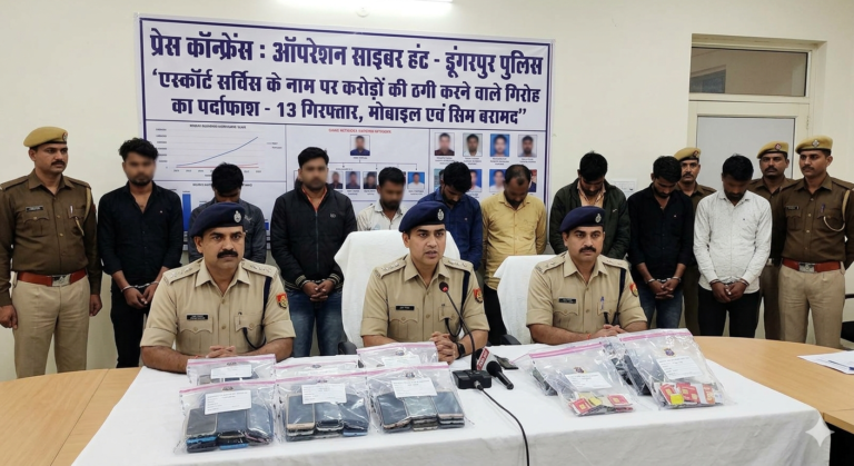 Rajasthan NEWS: एस्कॉर्ट सर्विस के नाम पर करोड़ों की ठगी करने वाले गैंग का पर्दाफाश, 13 गिरफ्तार