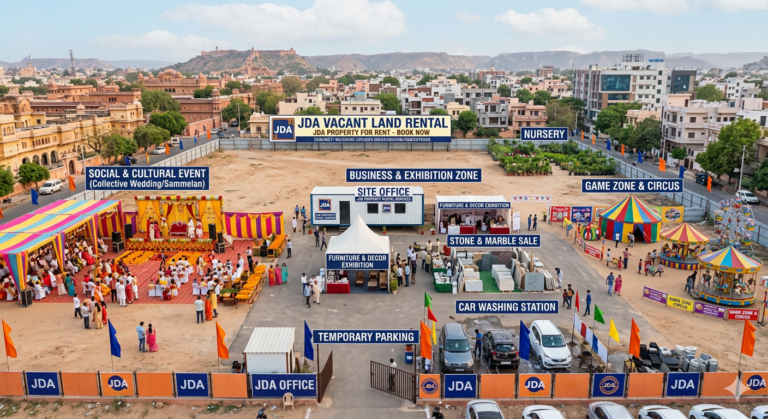 JDA NEWS: जयपुर में जेडीए की खाली जमीन अब मिलगी किराए पर 