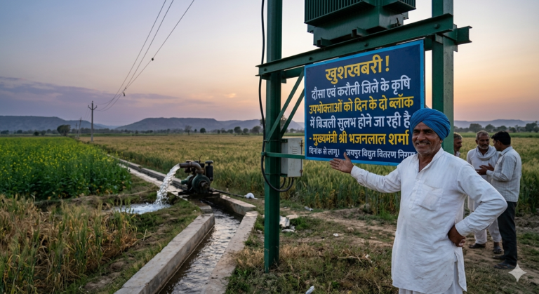 C M NEWS: अब दौसा और करौली में भी दिन में मिलेगी खेती के लिए बिजली —मुख्यमंत्री