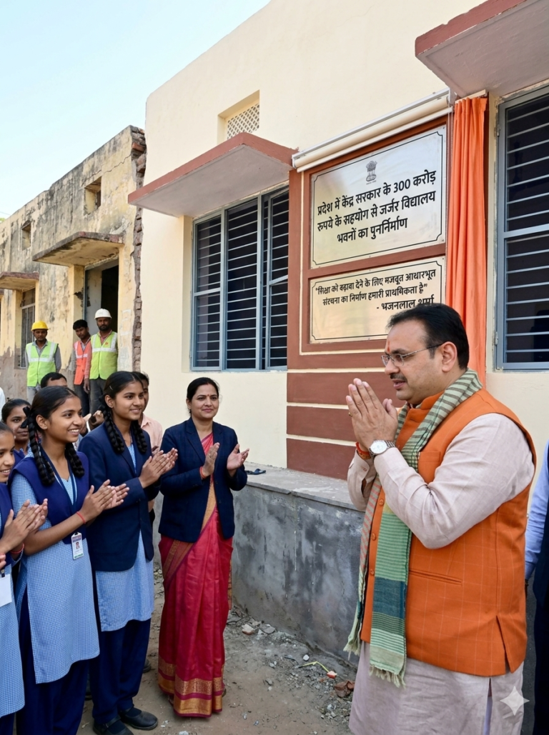 Rajasthan News: केन्द्र सरकार के 300 करोड़ से होगा प्रदेश के जर्जर विद्यालय भवनों का पुनर्निर्माण