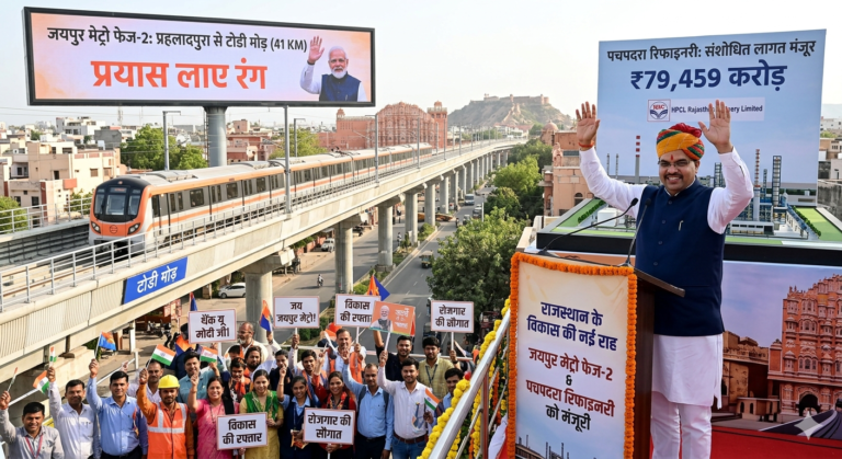 Rajasthan News: जयपुर में मेट्रो फेज-2 और पचपदरा रिफाइनरी को केन्द्र सरकार ने दी मंजूरी